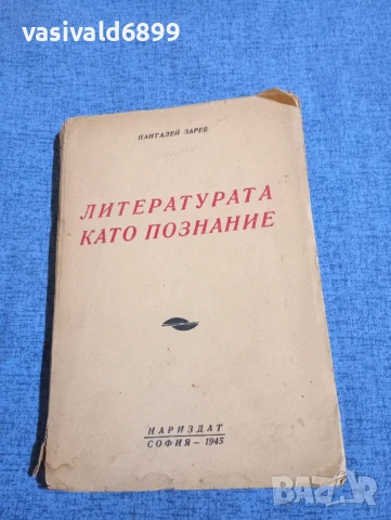 Панталей Зарев - Литературата като познание 