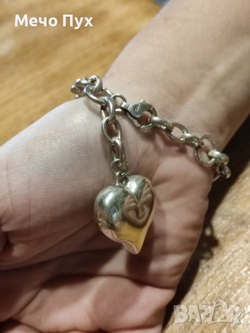 Сребърна гривна (72), снимка 4 - Гривни - 39061161