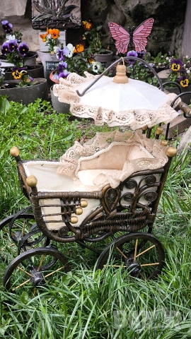 Антична количка за кукли, снимка 7 - Колекции - 54149569