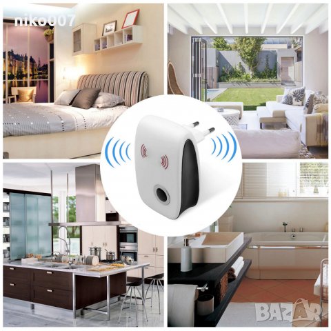 Ултразвуков репелер против хлебарки,комари,насекоми,мишки и др., снимка 3 - Други стоки за дома - 33796509