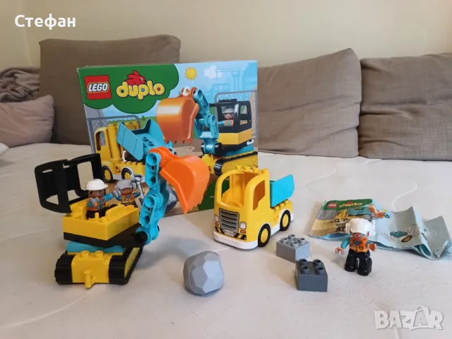 Lego Duplo Камион и екскаватор 10931 Truck and Tracked Excavator, снимка 2 - Конструктори - 50258369