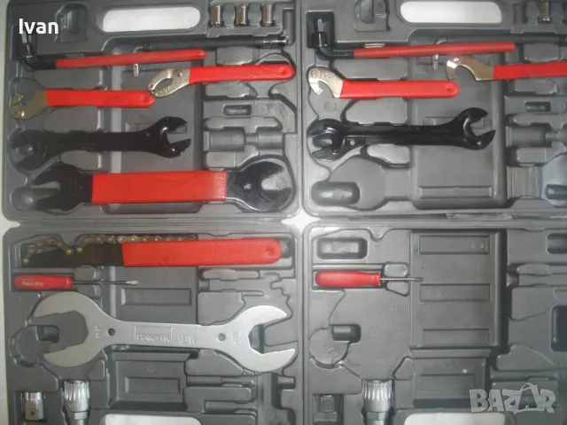 ИНСТРУМЕНТИ ЗА РЕМОНТ НА ВЕЛОСИПЕДИ Специализиран немски комплект Powrfix Непълен, снимка 2 - Други инструменти - 47799421