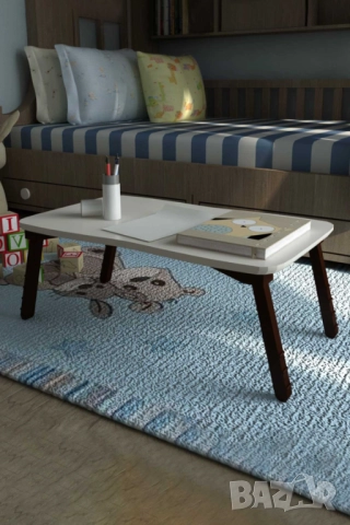 Масичка за лаптоп – сгъваема помощна масичка за легло и диван, снимка 2 - Маси - 52490057