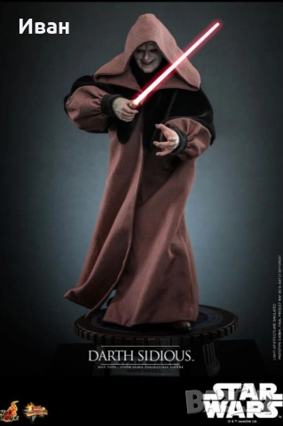 HOT TOYS Star Wars: Revenge of the Sith MMS745 Darth Sidious 1/6th Scale Collectible Figure , снимка 3 - Колекции - 53999548