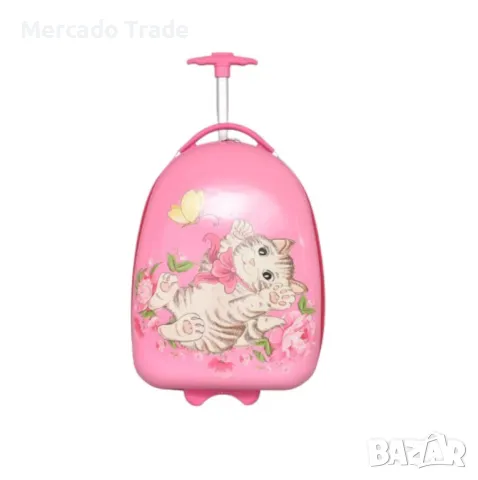 Детски куфар Mercado Trade, Поликарбон 31799, Коте с пеперуда
