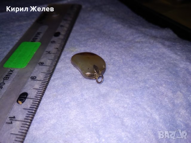 СТАР СКЪПОЦЕНЕН АРТ НУВО СРЕБЪРЕН РЕТРО ВИНТИДЖ МЕДАЛЬОН ПОЛУСКЪПОЦЕНЕН КАМЪК 27235, снимка 11 - Антикварни и старинни предмети - 39305545