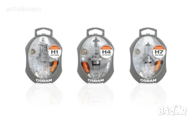 Комплект резервни автомобилни крушки OSRAM H4, снимка 3 - Части - 31398193