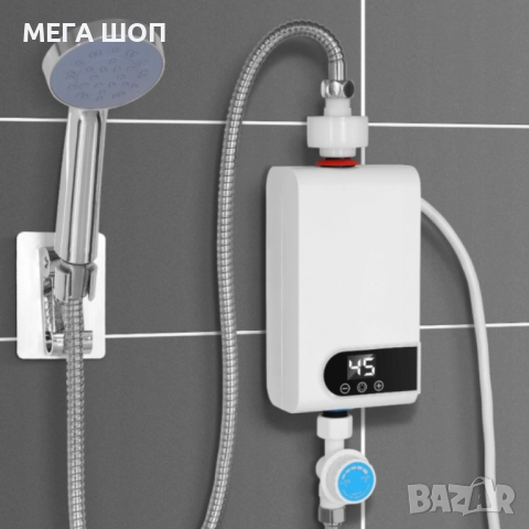 Проточен бойлер 3500W с дигитален дисплей – Моментална топла вода без чакане, снимка 5 - Бойлери - 52665302