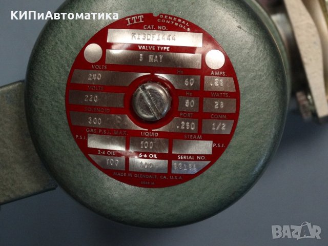 трипътен магнет вентил ITT K-13 Three Way Magnetic Valves, снимка 4 - Резервни части за машини - 34514503