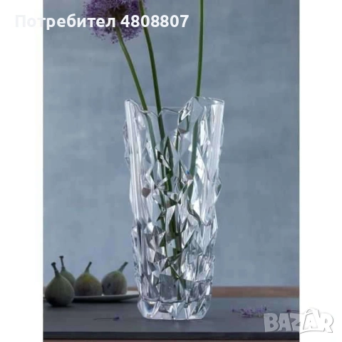 Кристална ваза NACHTMANN VASE SCULPTURE 33 см., снимка 5 - Вази - 54322318
