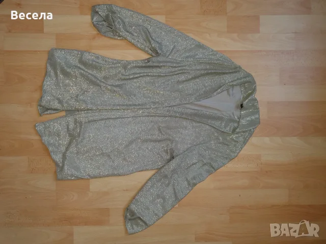 Златиста жилетка на H&M, снимка 5 - Жилетки - 56155644