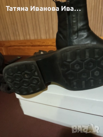 Дамски боти от естествена кожа , снимка 3 - Дамски боти - 53296667