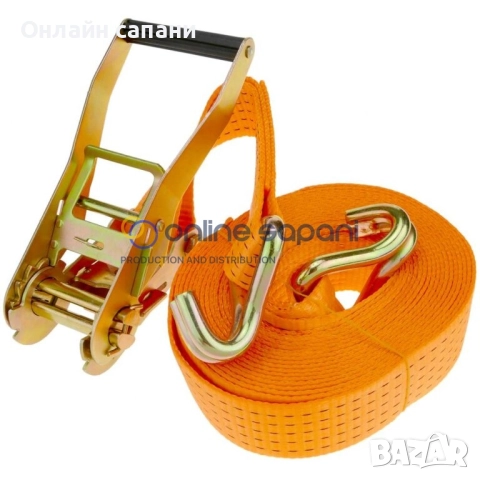 Колани с тресчотка за укрепване на товари 50мм/5т, снимка 7 - Други машини и части - 30201014