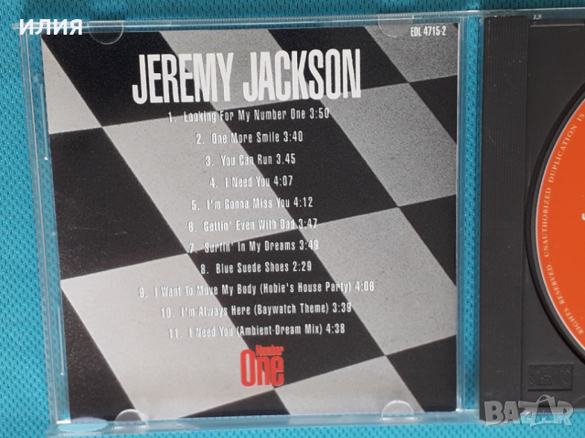 Jeremy Jackson – 1997- Number One(Europop,Euro House), снимка 3 - CD дискове - 44767684