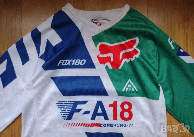 Fox Racing 180 Sayak - Moto Jersey Мото крос, снимка 7 - Спортна екипировка - 56201008