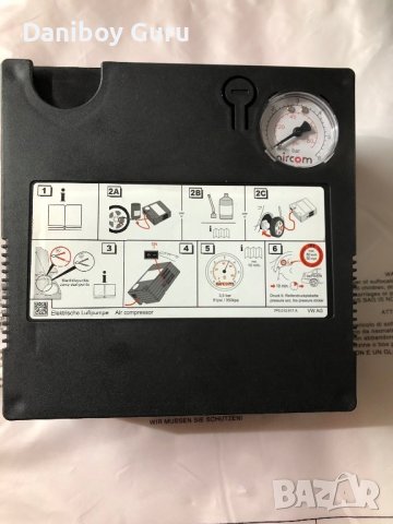 Мощен компресор за кола с щипки за акумулатора Полско производство