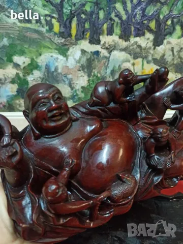 ПРОМО Масивна стара пластика от махагон -Хонг Конг., снимка 11 - Други ценни предмети - 48559225