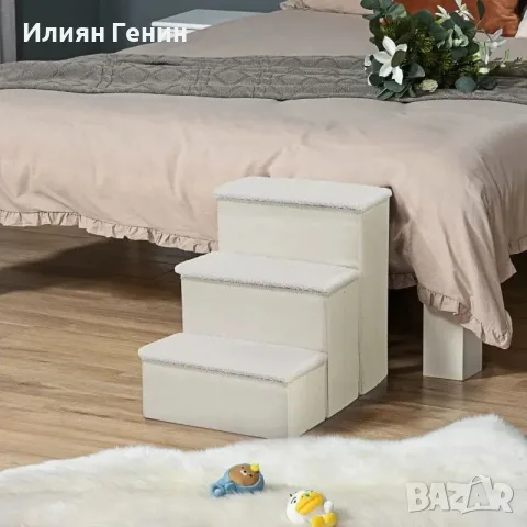 Стълби за кучета PawHut, 3 стъпала, снимка 2 - За кучета - 55933636