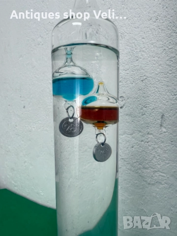 Галилеев термометър №7616, снимка 2 - Други ценни предмети - 52456257