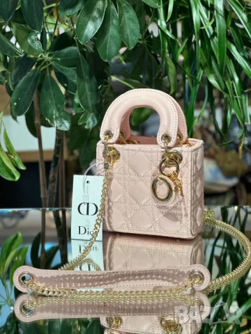 мини чанти lady 11x12cm christian dior, снимка 2 - Чанти - 51427054
