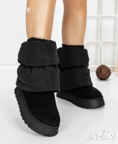 Равни боти - черни, снимка 2 - Дамски боти - 52866162
