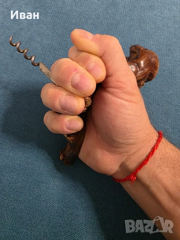 ръчно изработен тирбушон уникат много ергономичен, снимка 2 - Антикварни и старинни предмети - 52578218