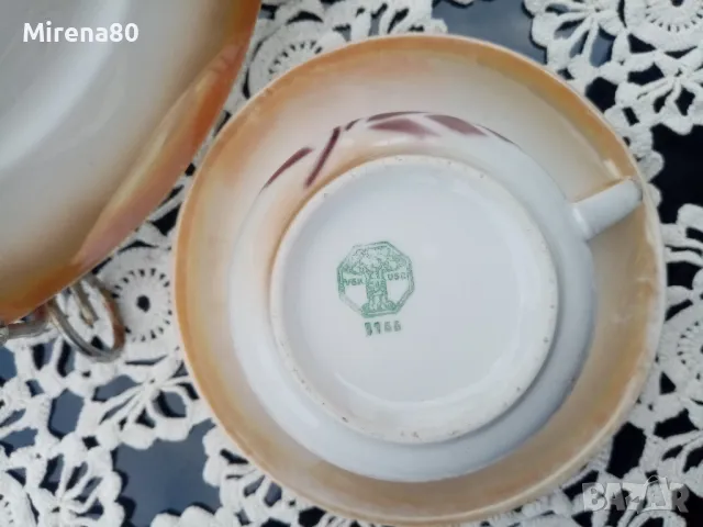 Антикварни десертни чинии - 6 бр., снимка 6 - Чинии - 49756558