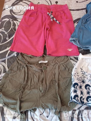 Лот къси гащи М размер и тениска и потник и 3 черни клина, снимка 2 - Къси панталони и бермуди - 51258762