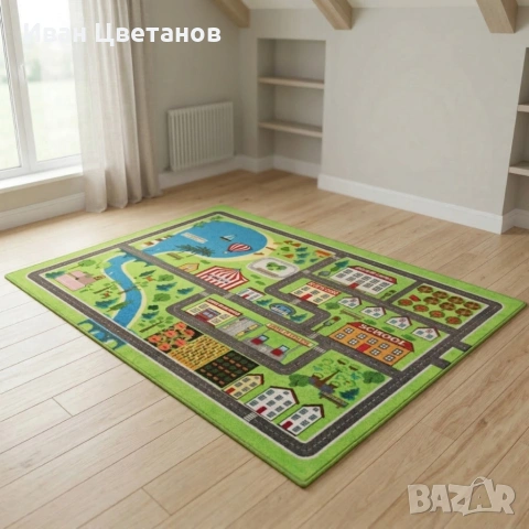 Детски килим за игра 120х160см - Различни дизайни, Противоплъзгащ и миещ се