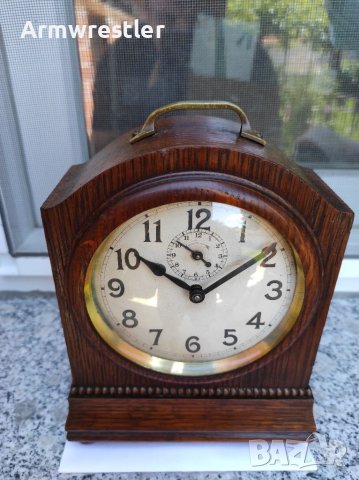 Стар Немски Механичен Настолен Часовник Юнгханс , снимка 8 - Антикварни и старинни предмети - 37900871