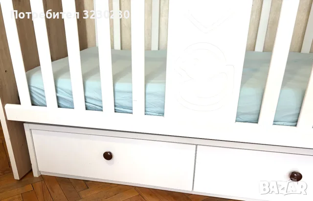 Бебешко легло Arbor + матрак 60/120, снимка 3 - Бебешки легла и матраци - 55887278