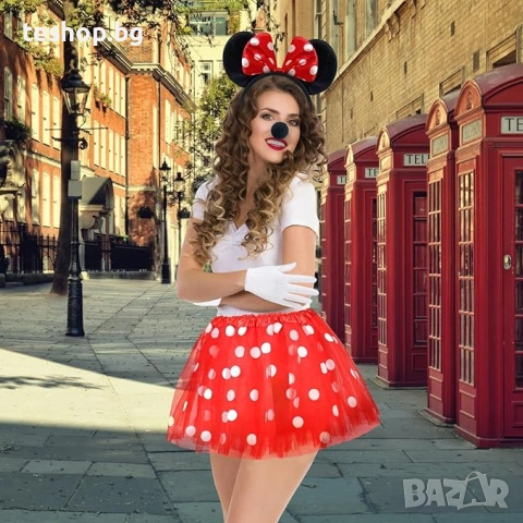 Костюм аксесоари на Мини и Мики маус 2 броя комплект, снимка 5 - Костюми - 53926163