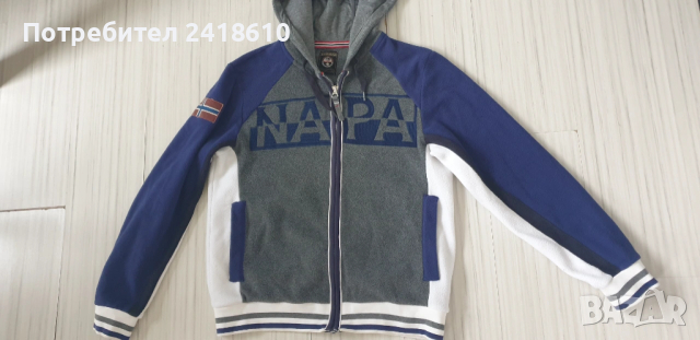 Napapijri Full Zip Hoodie Polartec Mens Size / L ОРИГИНАЛ! ЯКЕ - ПОЛАР!, снимка 9 - Спортни дрехи, екипи - 53172735