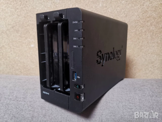 NAS мрежови сторидж Synology DS216+II, 8Gb RAM, 2 bay, снимка 2 - Други - 50612241