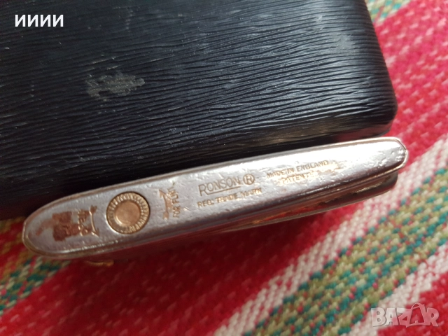 Газова запалка RONSON, снимка 4 - Антикварни и старинни предмети - 52323946