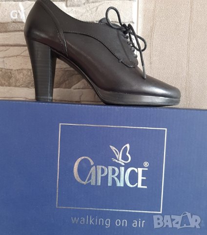 Елегантни черни обувки на ток Caprice , снимка 2 - Дамски обувки на ток - 38686547