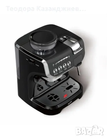 Кафемашина с вградена кафемелачка Voltz OV51171L8M,2672W,резервоар 2 литра,5 адаптера, снимка 3 - Кафемашини - 48727148
