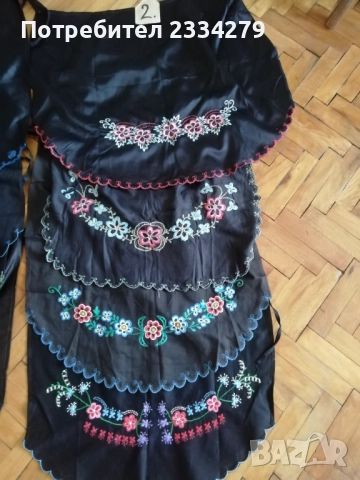 Стари неизползвани престилки изработени ръчно. Престилка фъкана бродерия, жълт вълнен плат. я , снимка 4 - Антикварни и старинни предмети - 51550513