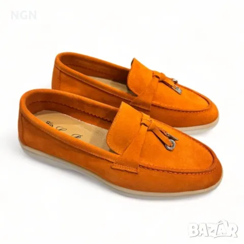 Луксозни дамски мокасини Loro Piana, снимка 9 - Други - 48744032