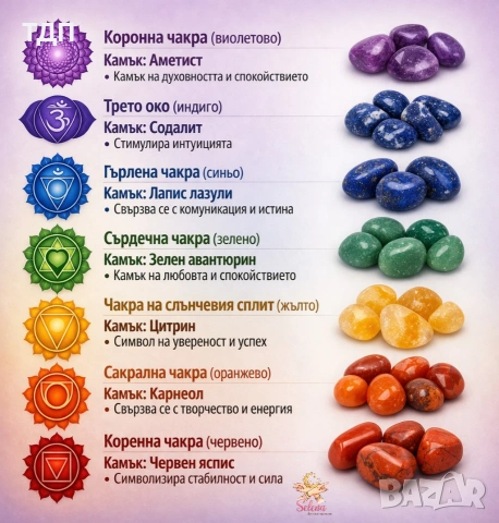 Гривна "Хармония 7 чакри" , снимка 5 - Гривни - 53978770