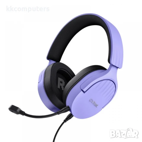 TRUST GXT489 Fayzo Headset Purple Геймърски слушалки