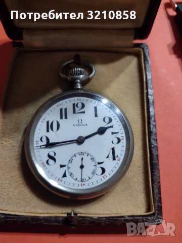 Мъжки джобен часовник,, Омега", снимка 1 - Джобни - 34998764