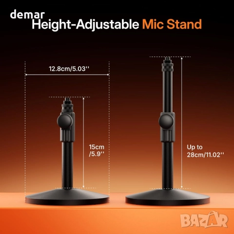 MAONO PD200W Хибриден динамичен безжичен подкаст микрофон със стойка, снимка 8 - Микрофони - 52534115