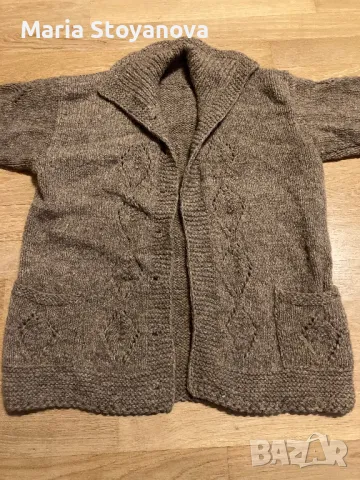 Плетена вълнена жилетка, снимка 3 - Жилетки - 49248351