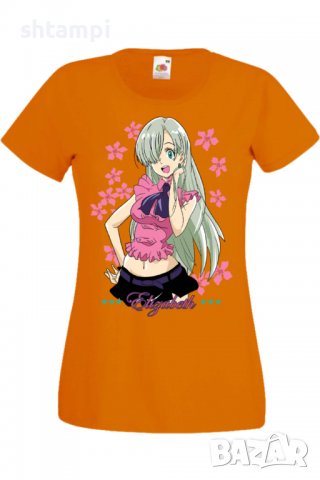 Дамска тениска The Seven Deadly Sins Elizabeth Liones,Анимация,игра,Празник,Повод., снимка 8 - Тениски - 38074755