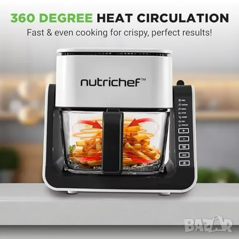 NutriChef – Фритюрник с горещ въздух и грил 4 QT, снимка 11 - Фритюрници - 55749428