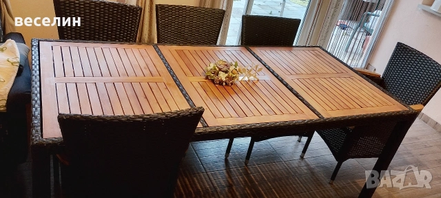 Продавам градински ратанови комплект, снимка 9 - Градински мебели, декорация  - 54204507