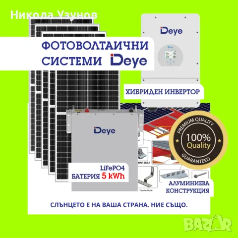 Фотоволтаични (соларни) системи за ток за собствено потребление , снимка 3 - Други стоки за дома - 50437323