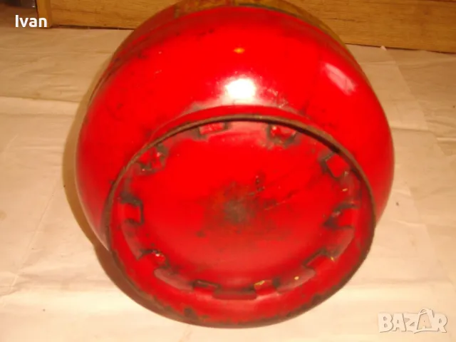 ПОЛСКА КРЪГЛА БУТИЛКА ЗА ГАЗ ПРОПАН-БУТАН СТАРО КАЧЕСТВО МАСИВНА 2,0кг ОТЛИЧНА ТИП ГАЗОВ КОТЛОН , снимка 12 - Други инструменти - 48112248