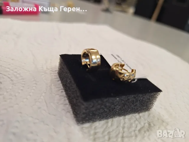 Златни обеци 1,82гр, снимка 2 - Обеци - 56354548